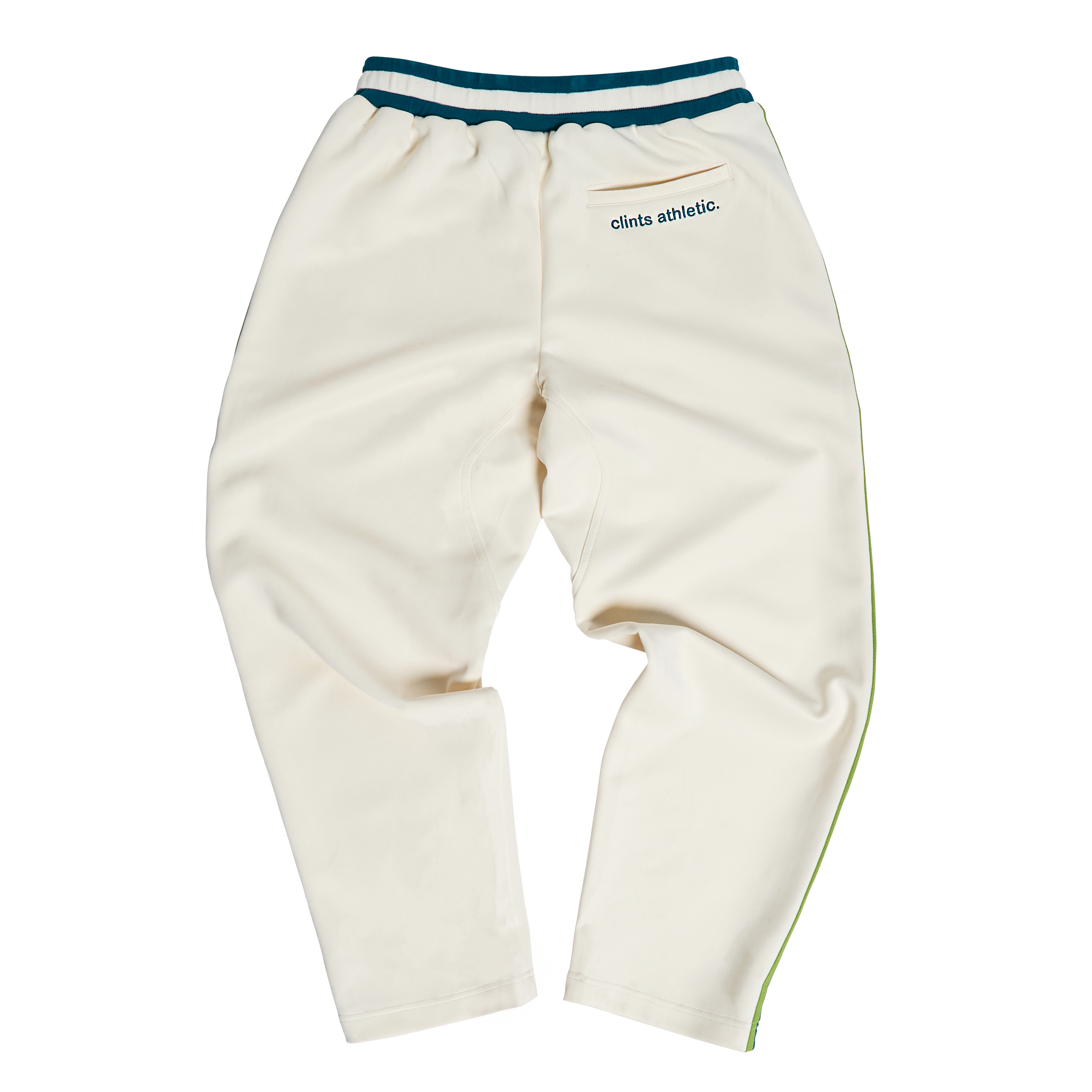Athletic Track Pant (Green/Ivory)