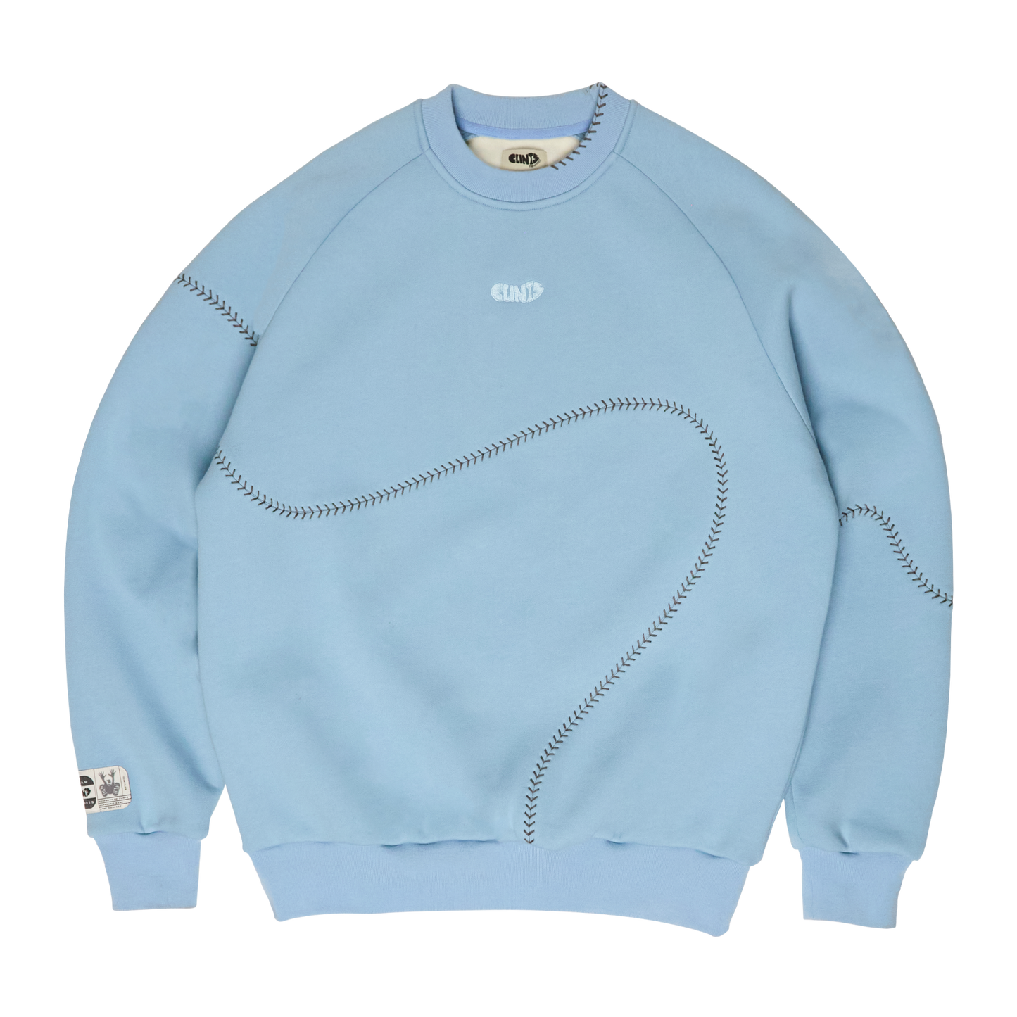 Baseball Sweatshirt - Baby Blue