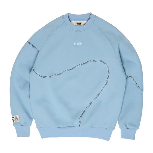 Baseball Sweatshirt - Baby Blue
