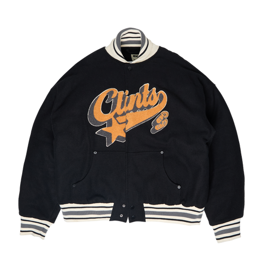 Baseball Varsity Jacket - Black
