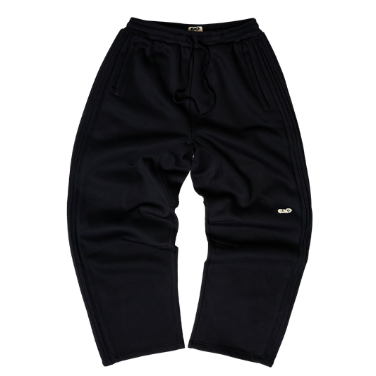 Pintuck Essential Sweatpants - Black