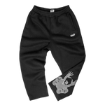 Stencil Sweatpants  - Black/Grey