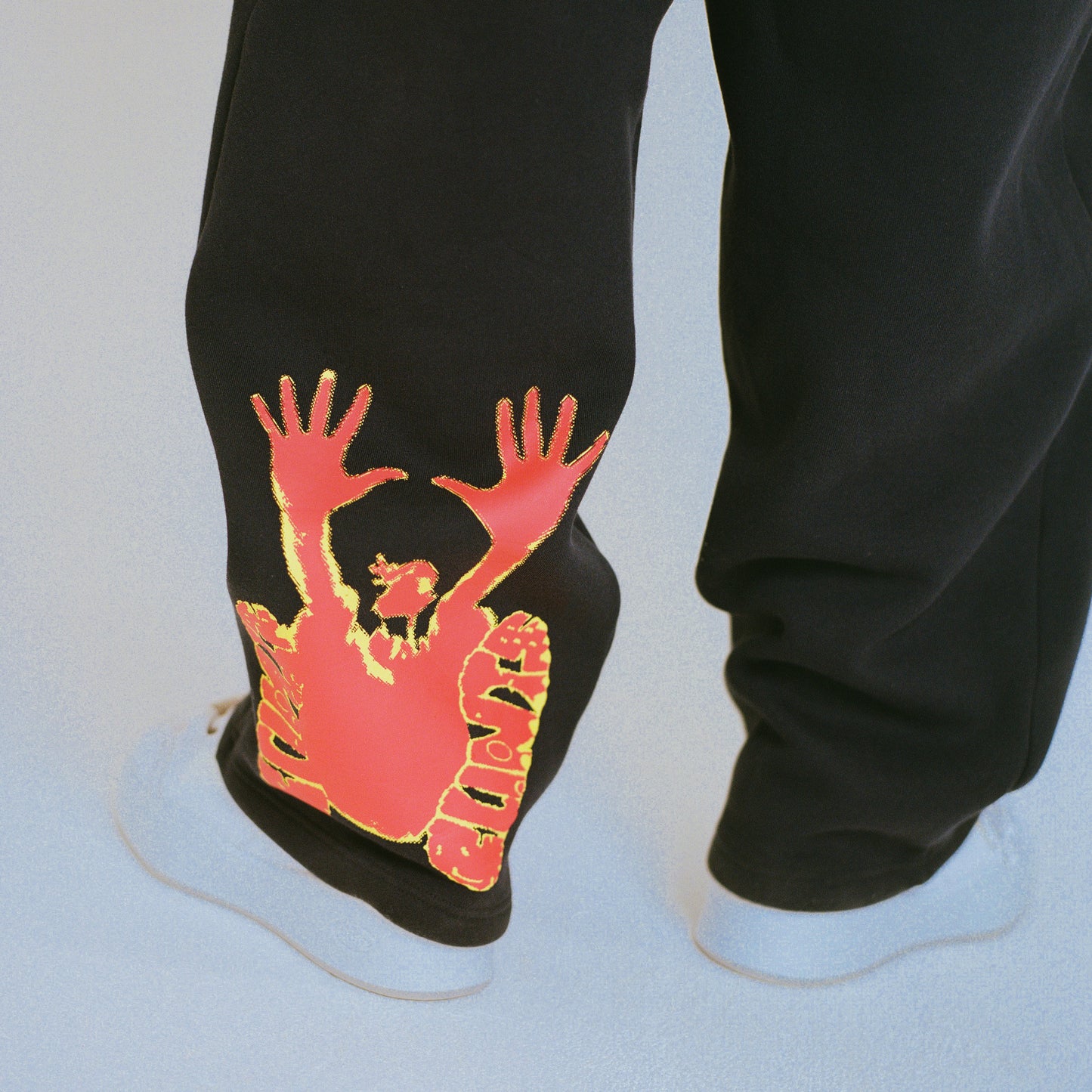 Stencil Sweatpants  - Navy/Red