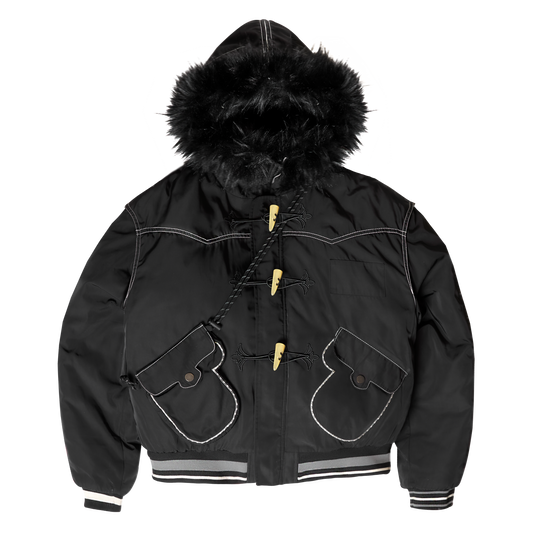 Fur Bomber - Black