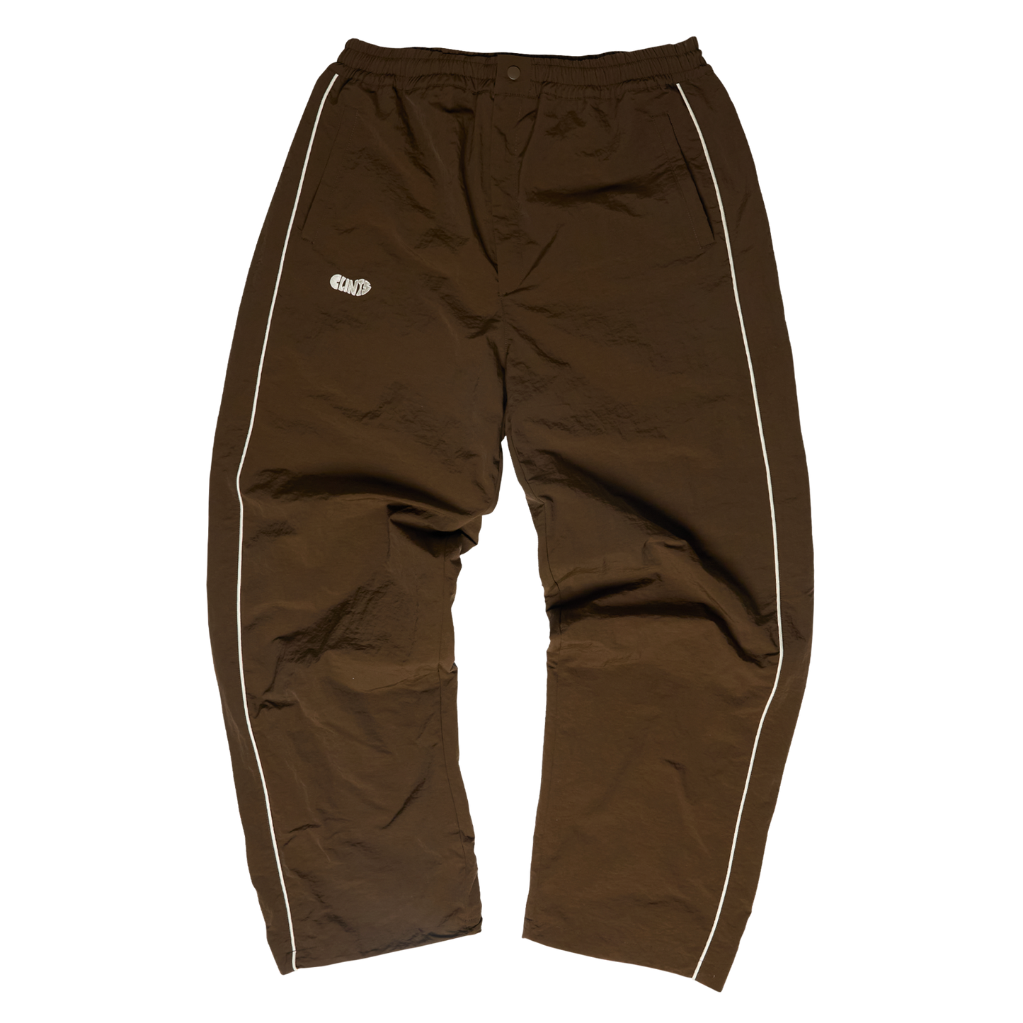 Gradient Mesh Shell Pants - Brown