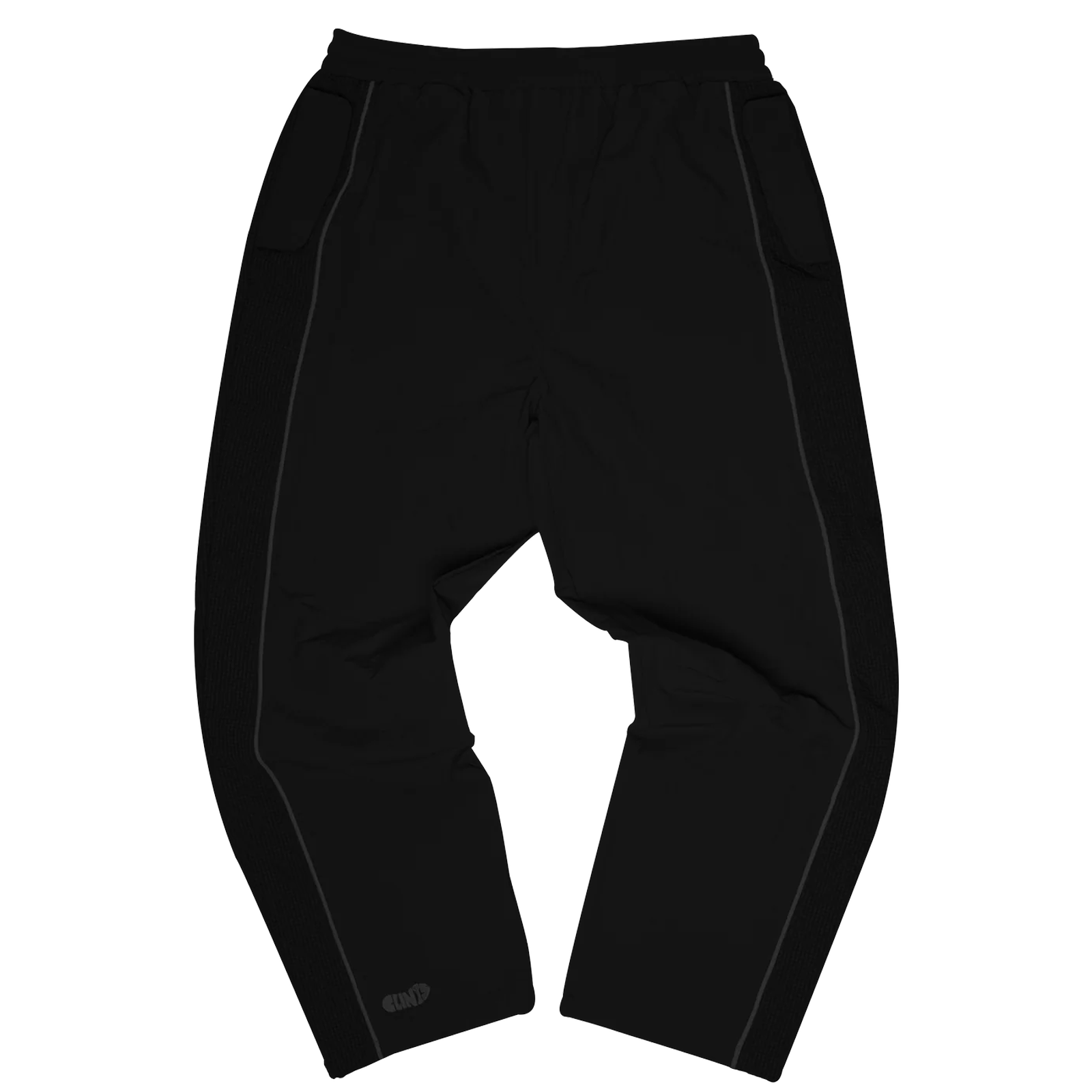 ⁠Rippled Nylon Pant - Black
