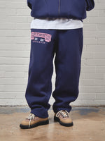 ⁠Heritage Cotton Pant - Navy/Pink