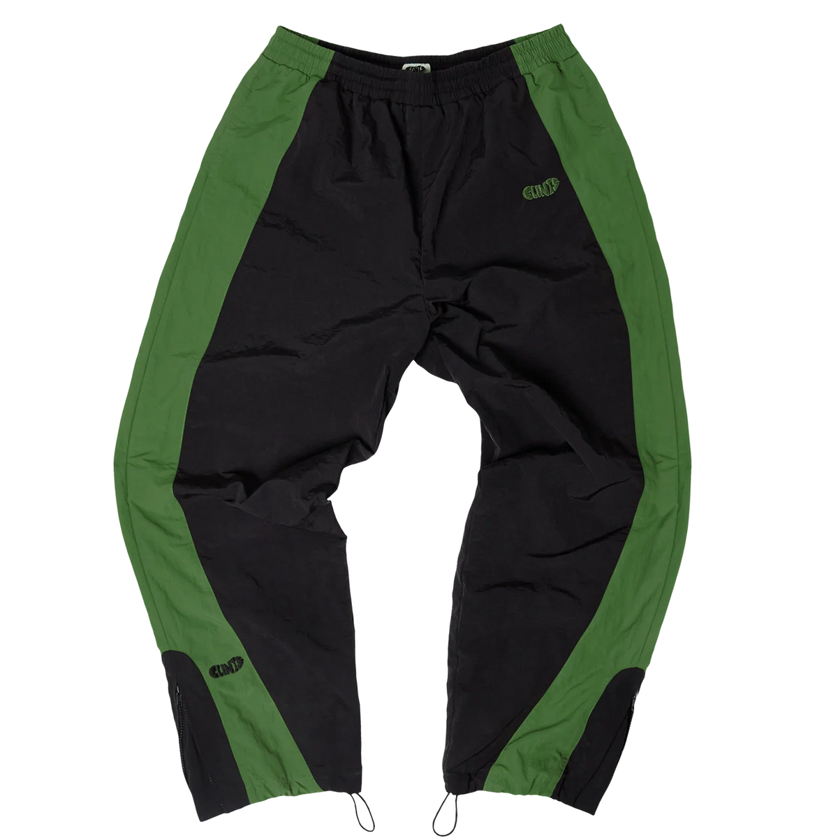 Contrast Track Pant - Black/Green