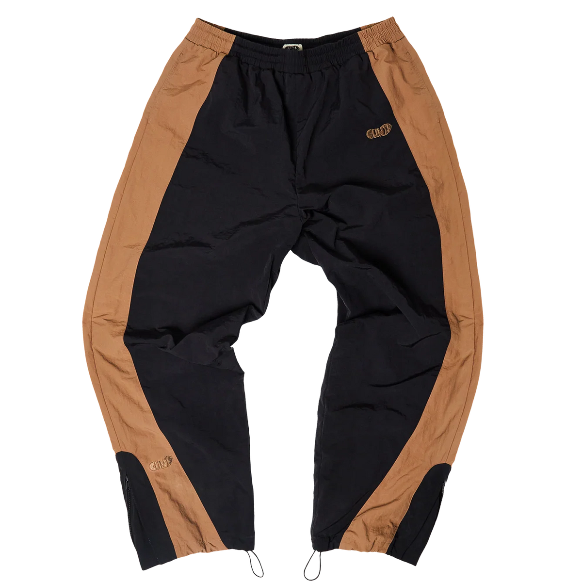 Contrast Track Pant - Black/Brown