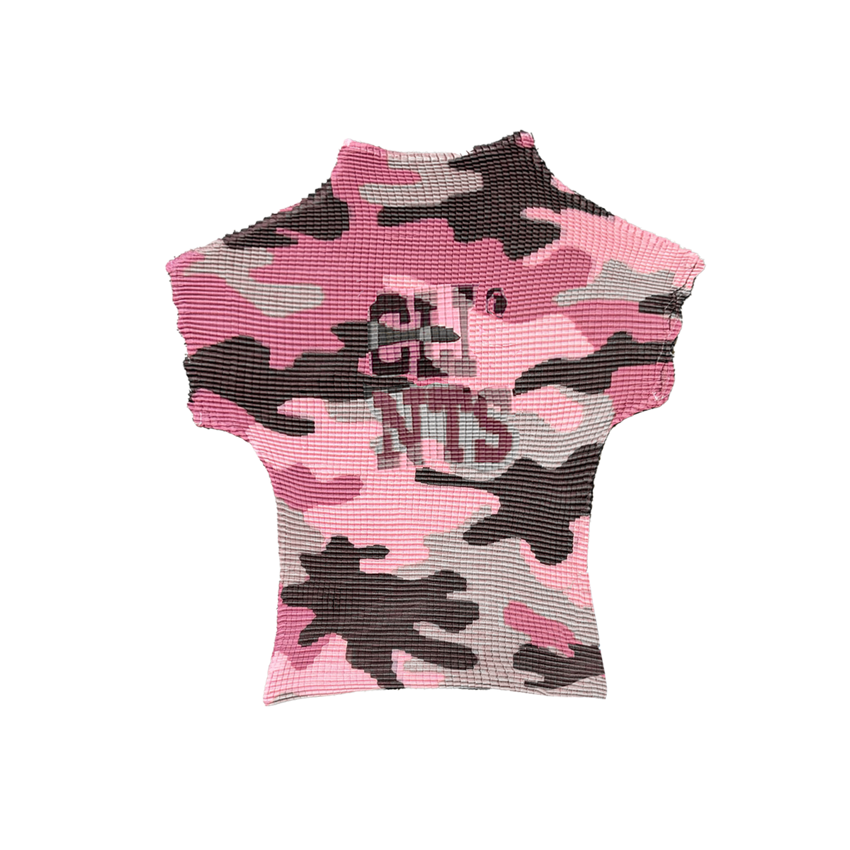 Pleated Camo Pink