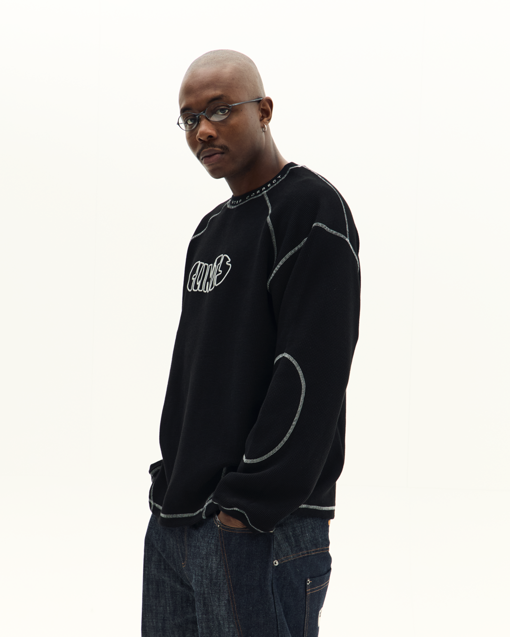 Classic Waffle Tee - Black