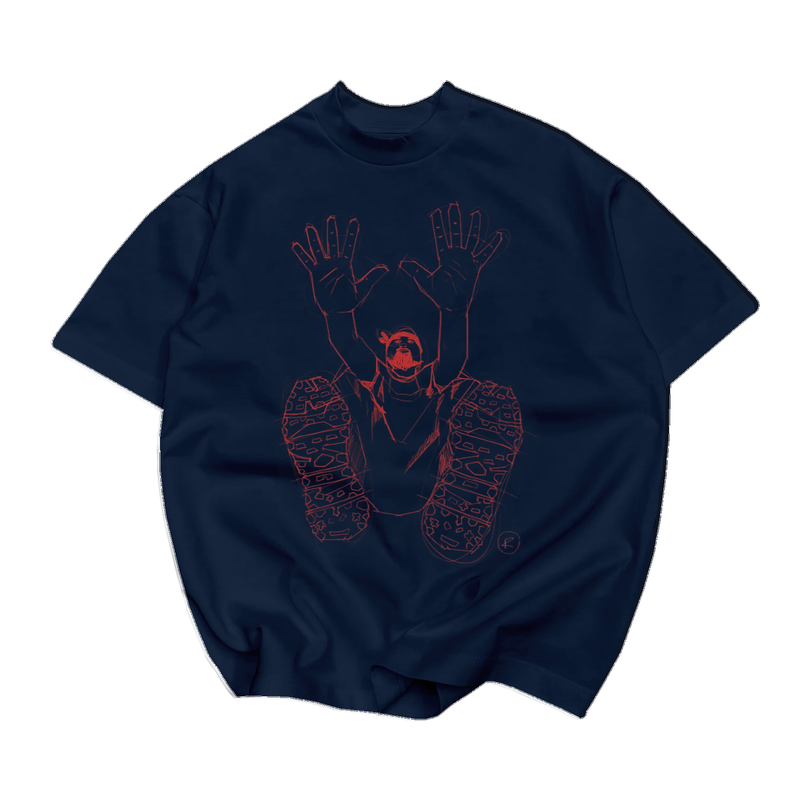 Drawn Stencil - Heavyweight Tee