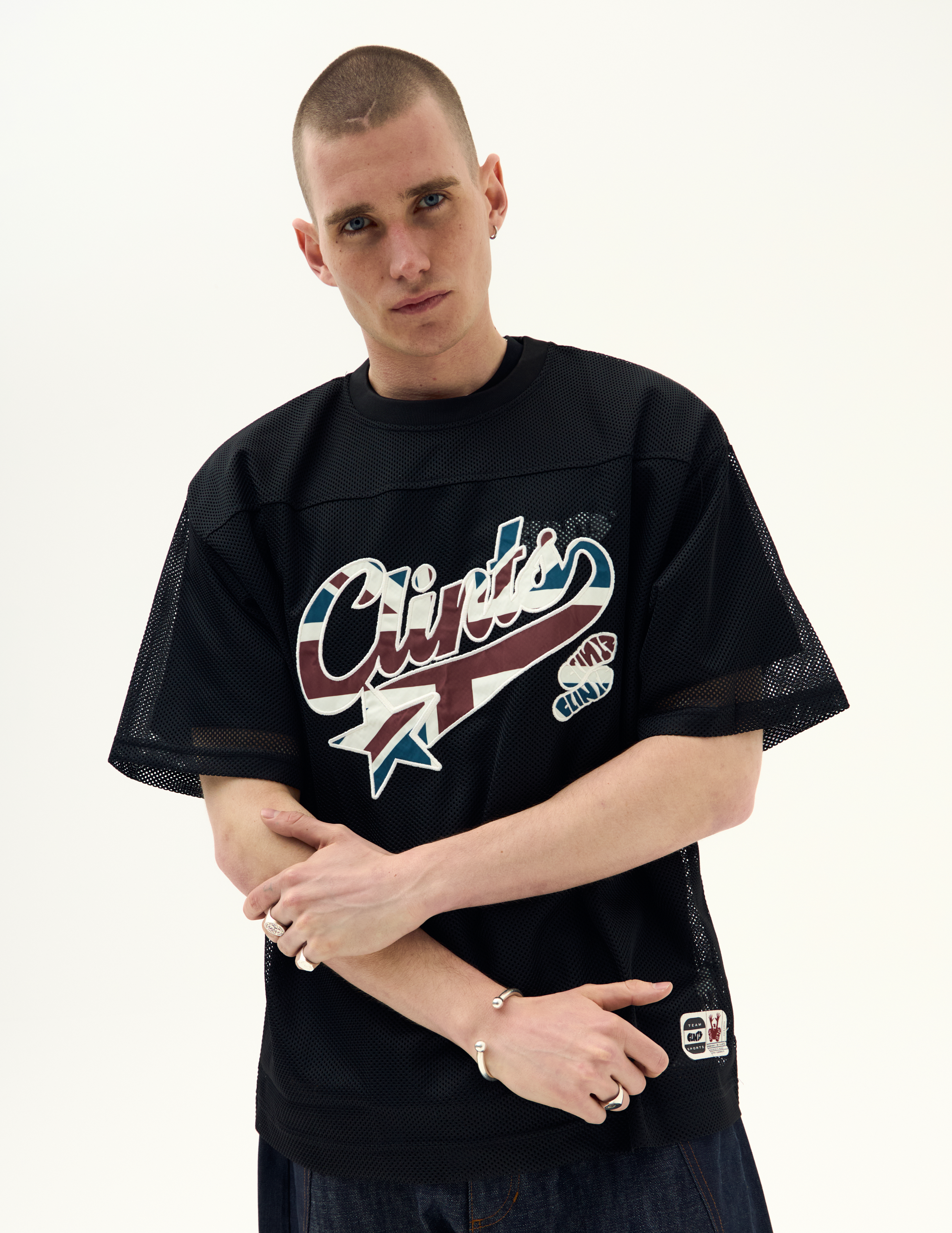 Mesh Flag Jersey - Black