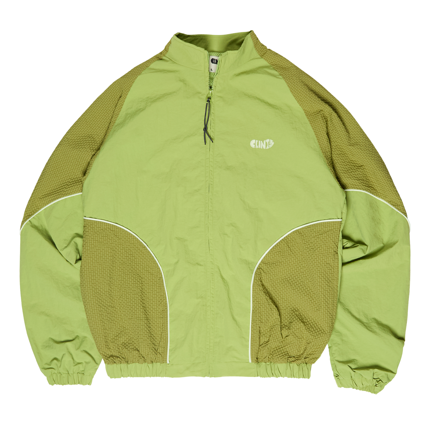 ⁠Rippled Nylon Jacket - Green