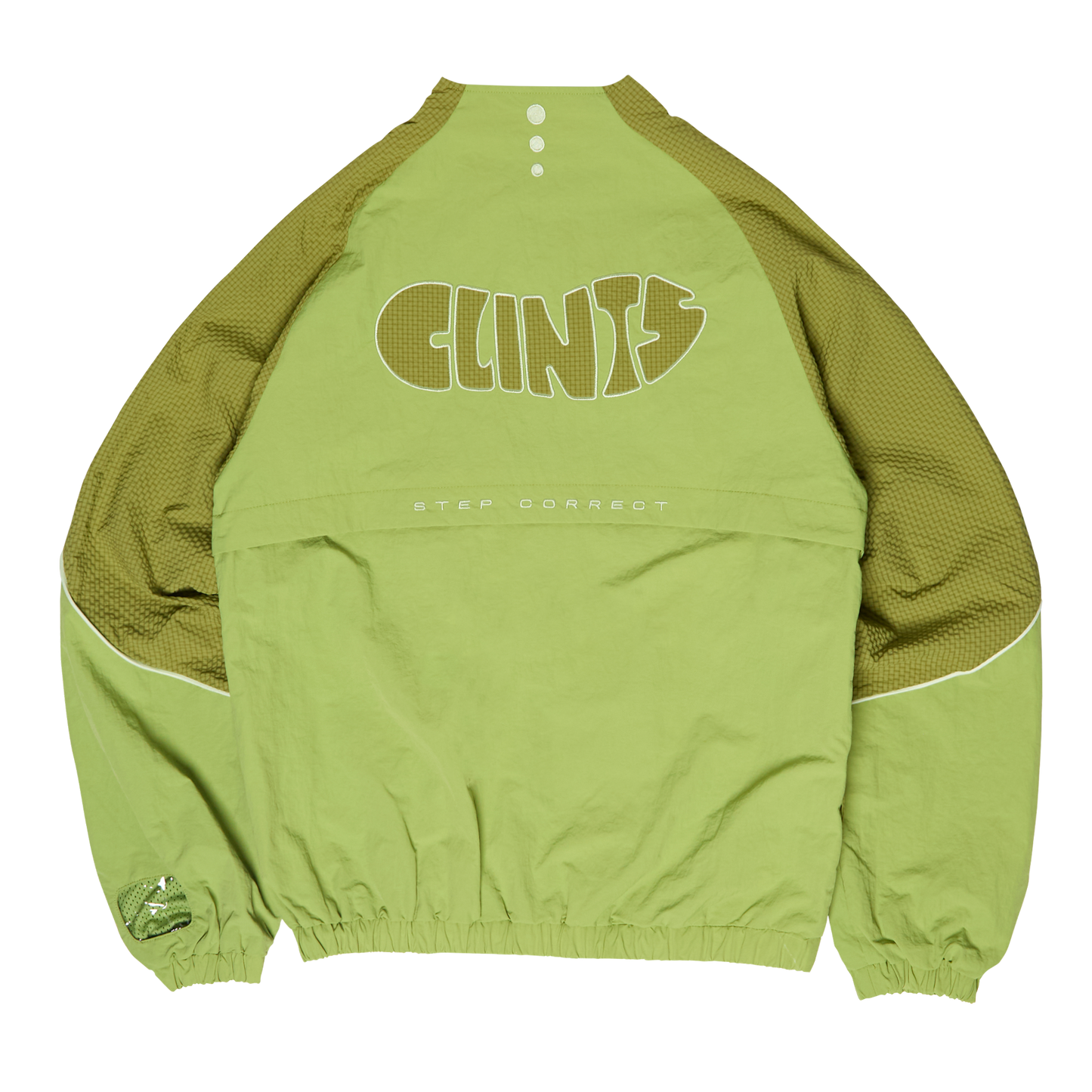 ⁠Rippled Nylon Jacket - Green