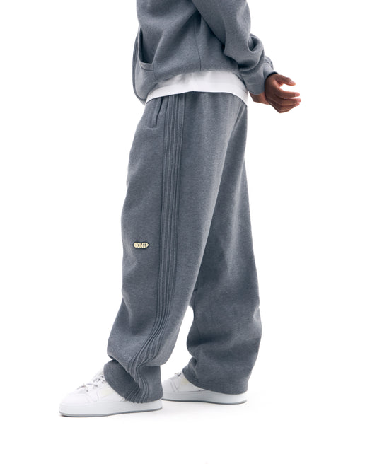 Pintuck Sweatpants - Marl Grey