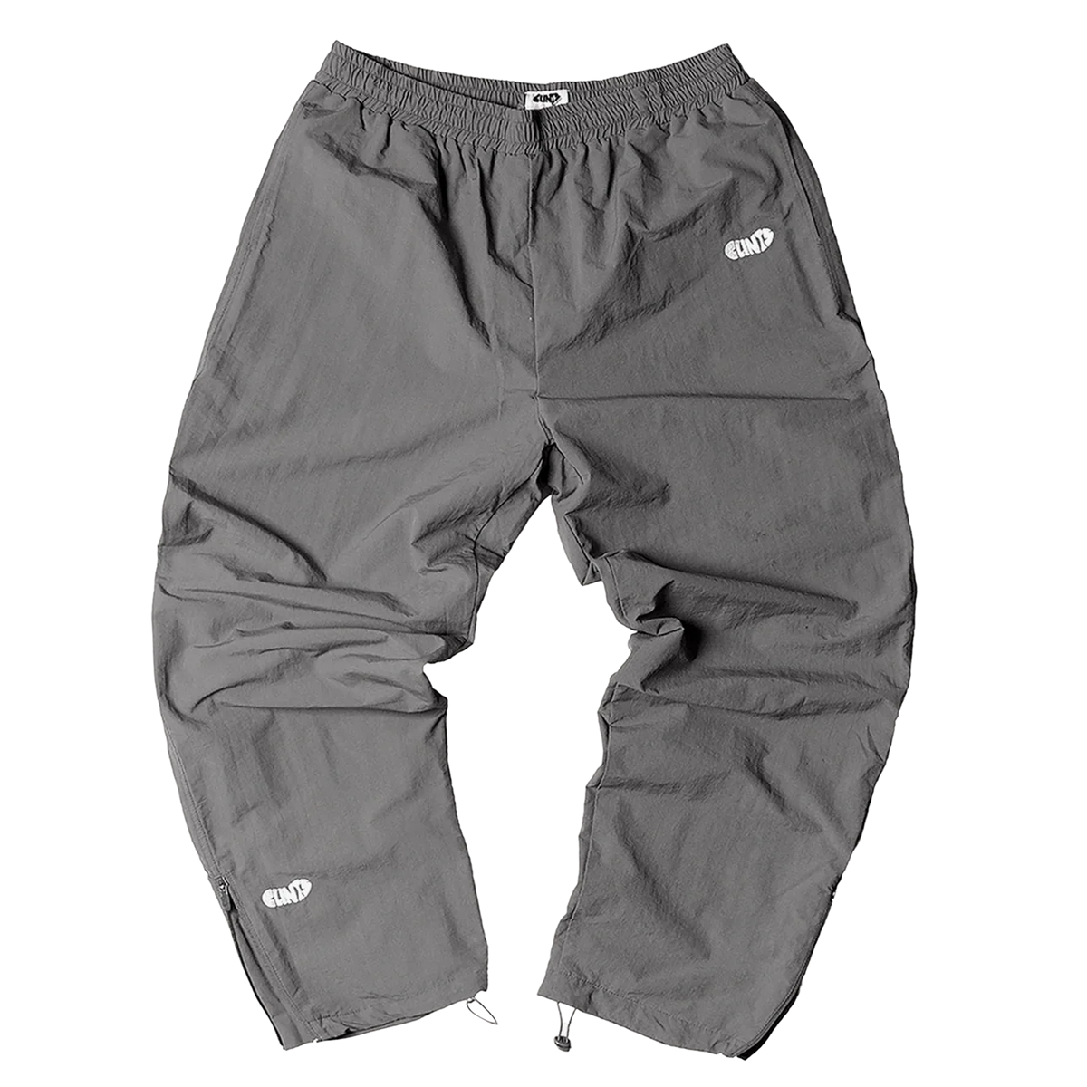 Grey Shell Track Pant - White Logo