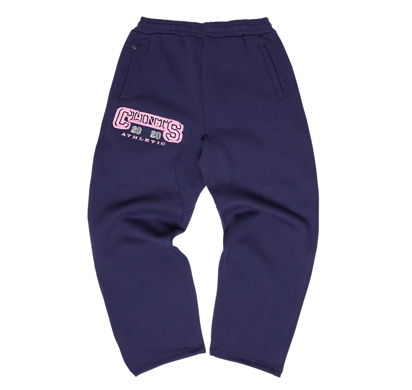 ⁠Heritage Cotton Pant - Navy/Pink