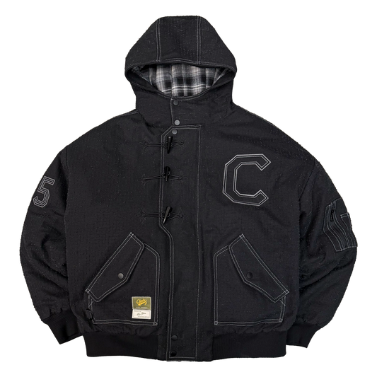 Hooded Needle Punch Bomber