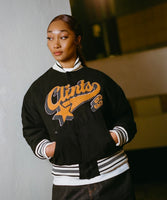 Baseball Varsity Jacket - Black