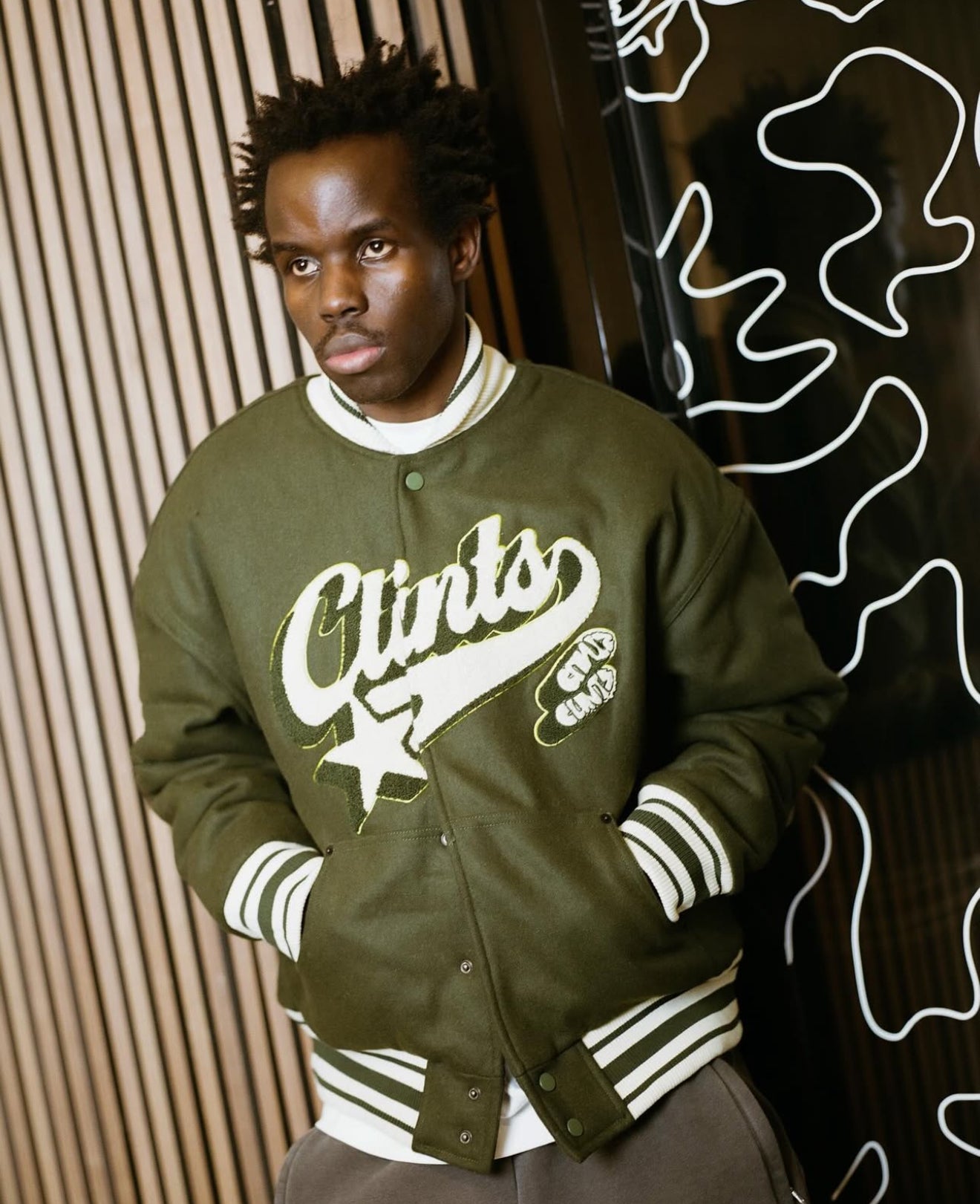 Baseball Varsity Jacket - Green