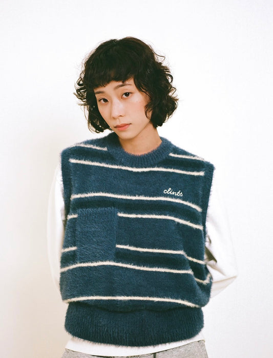 Stripe knit - Blue