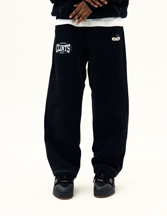 Contrast Stitch Boxing Sweatpants