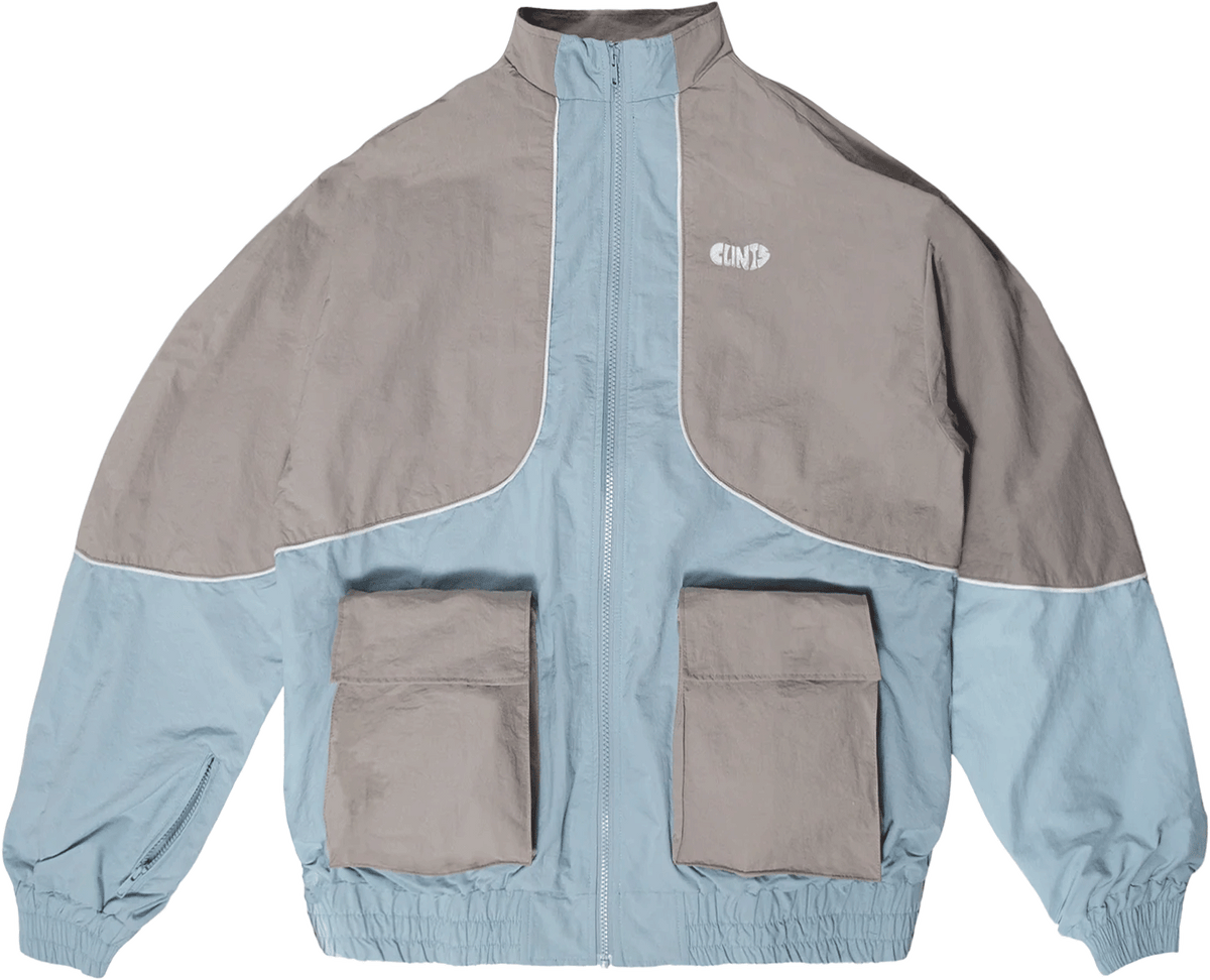 Shell Track Jacket - Stone blue
