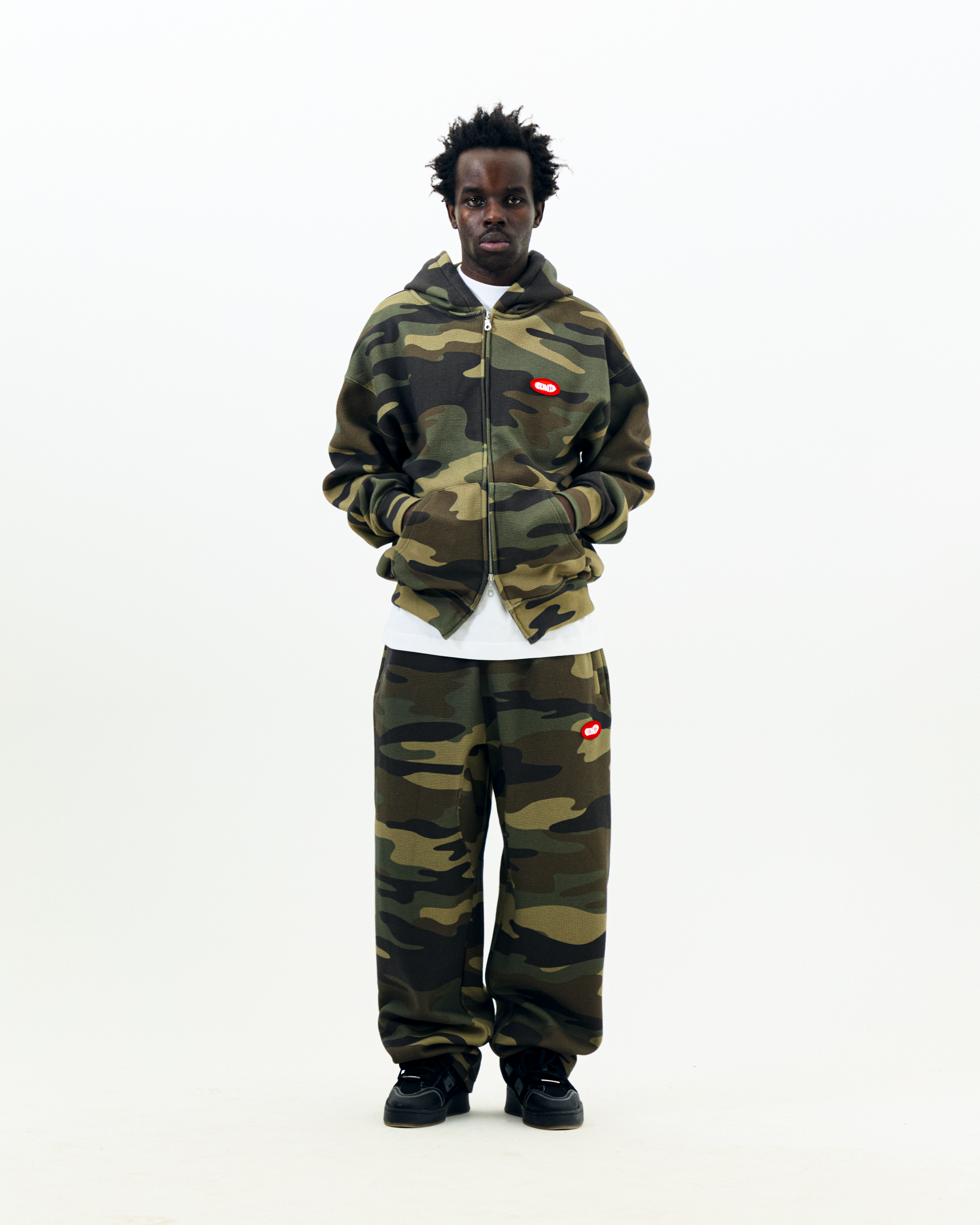 Waffle Hoodie - Camo