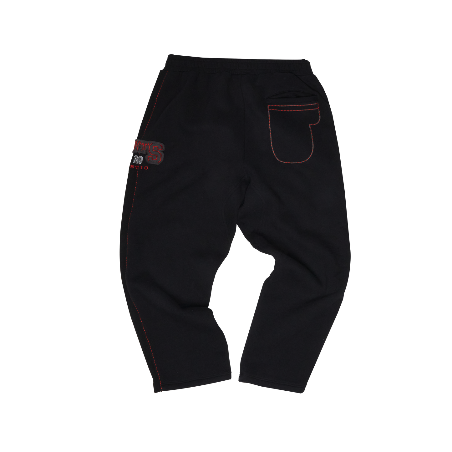 Heritage Cotton Pant - Black/ Red
