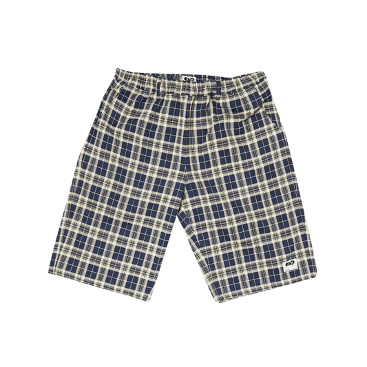 Plaid Shorts -  Blue/White