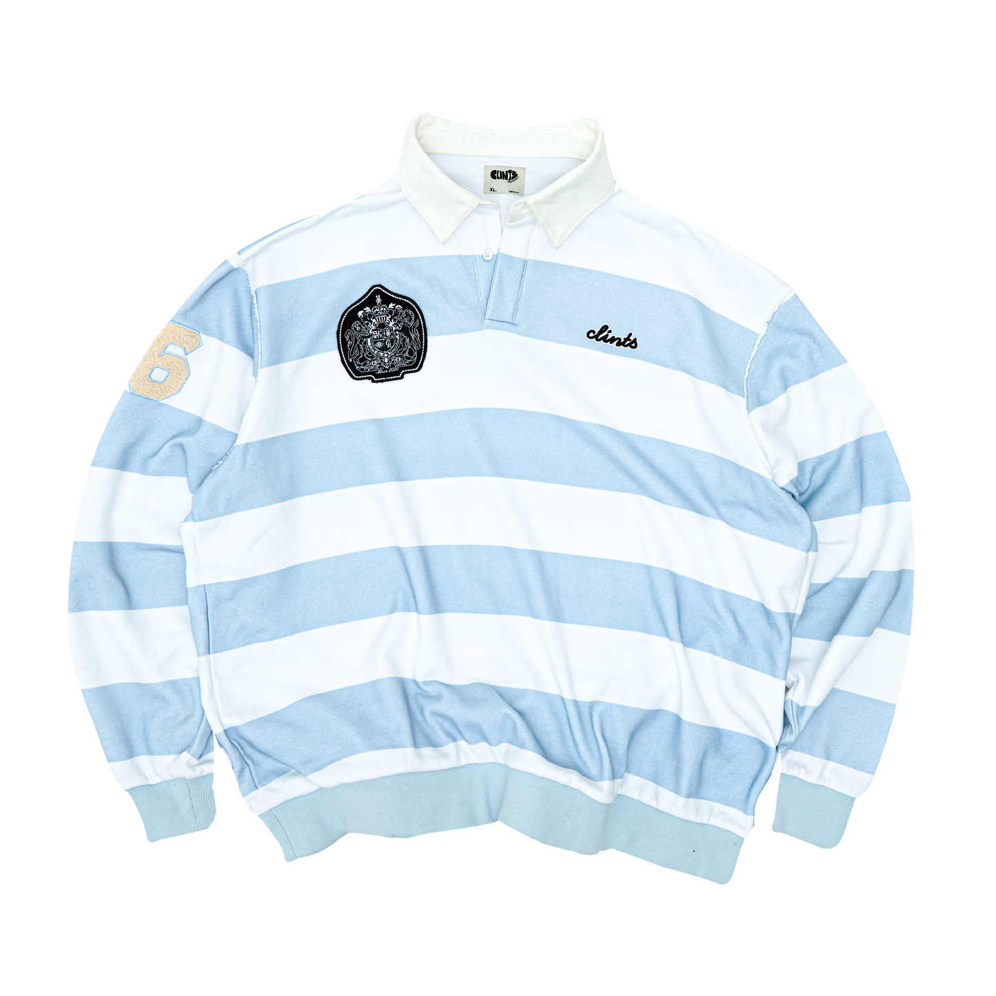 Rugby Polo - Blue/White
