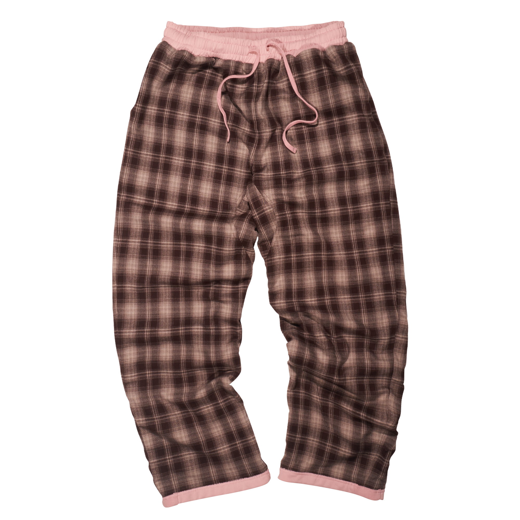 Reversible Plaid Pants -  Pink