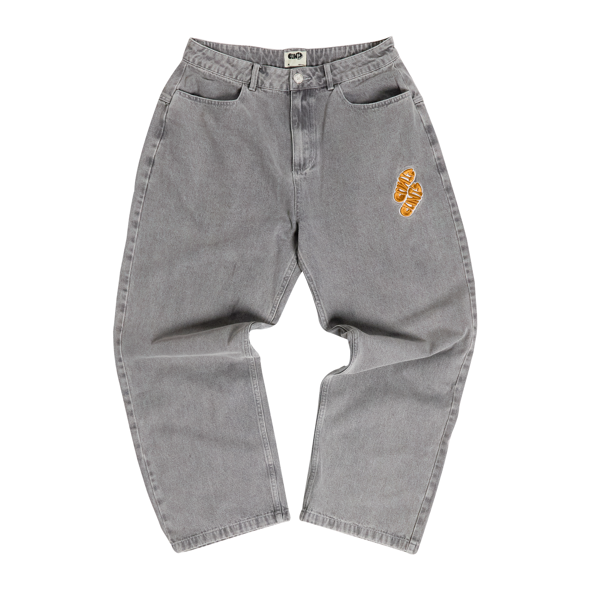 【EZKATON】24FW★ Gray Tin Damage Denim Pants Denim Pants - Grey – CLINTS Inc