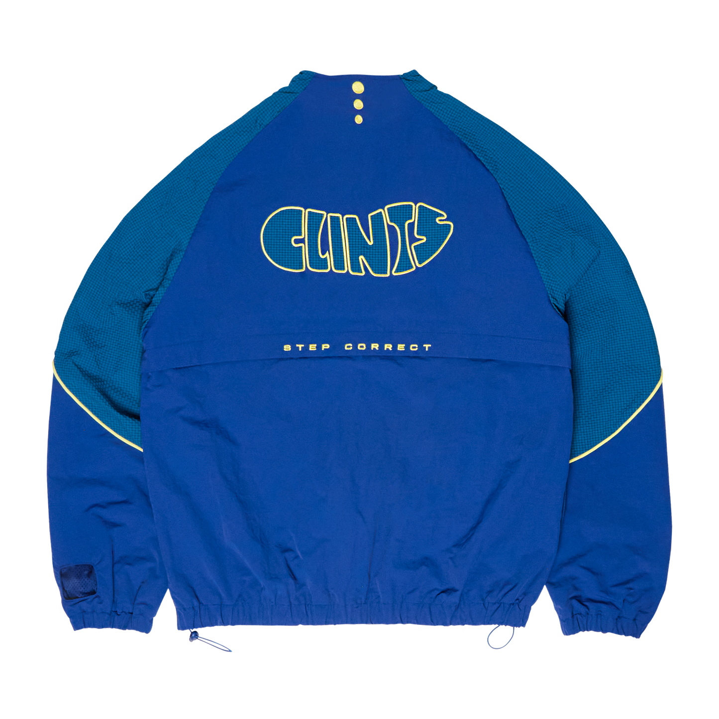 ⁠Rippled Nylon Jacket - Blue