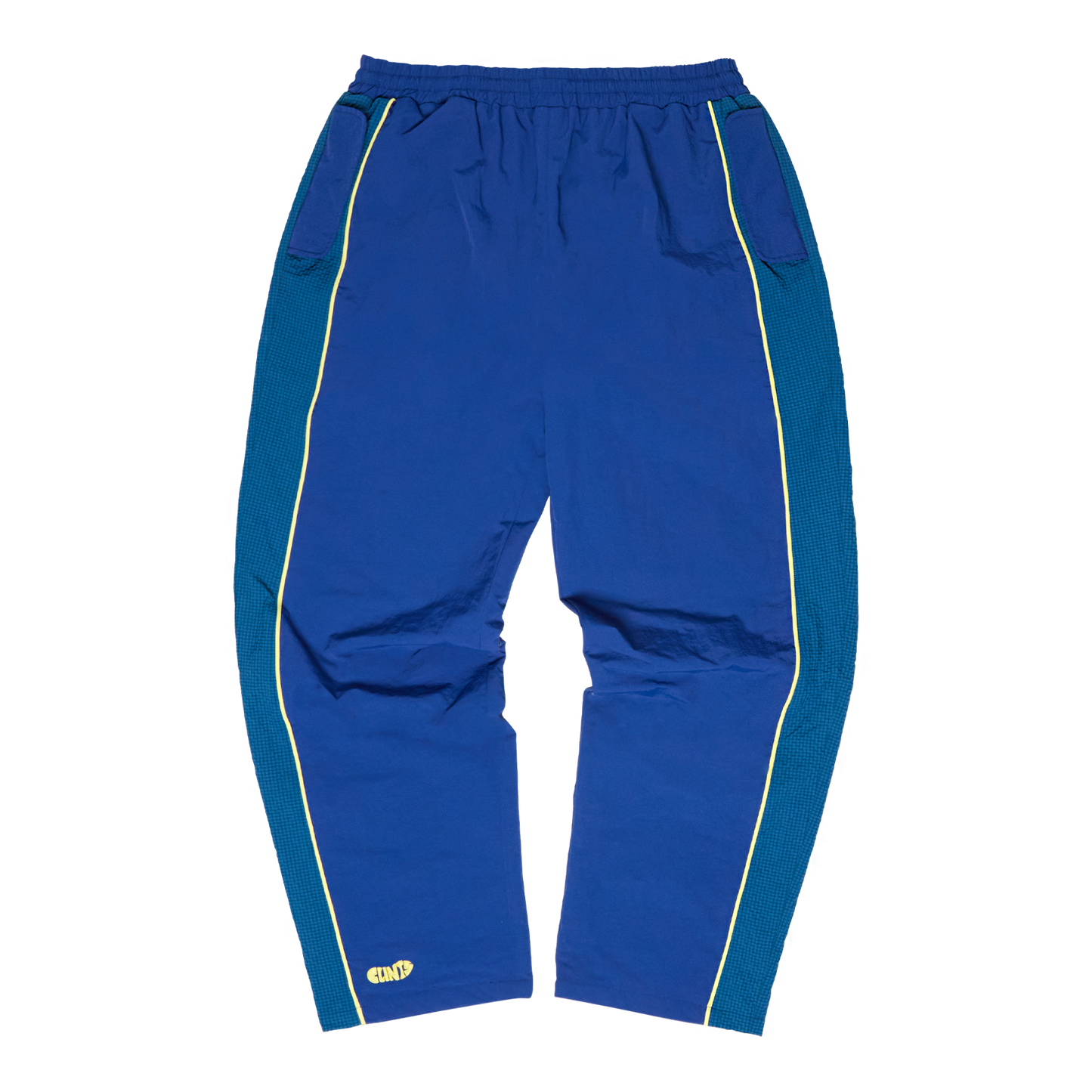 ⁠Rippled Nylon Pant - Blue