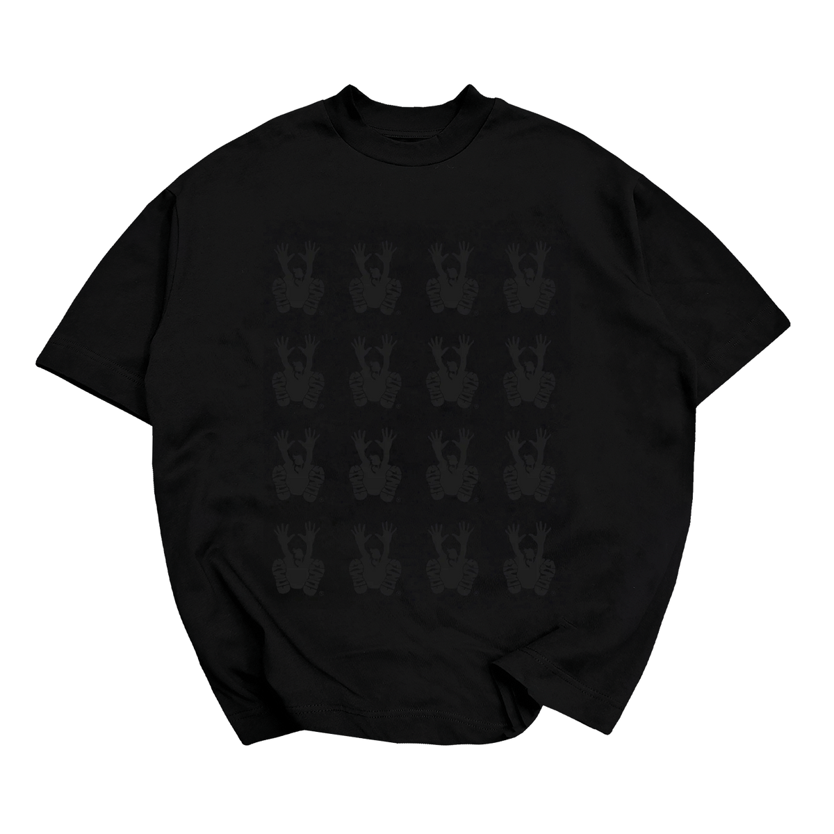 'Stencil Black ' Tee - Heavyweight