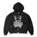 Stencil Hoodie - Black/Grey