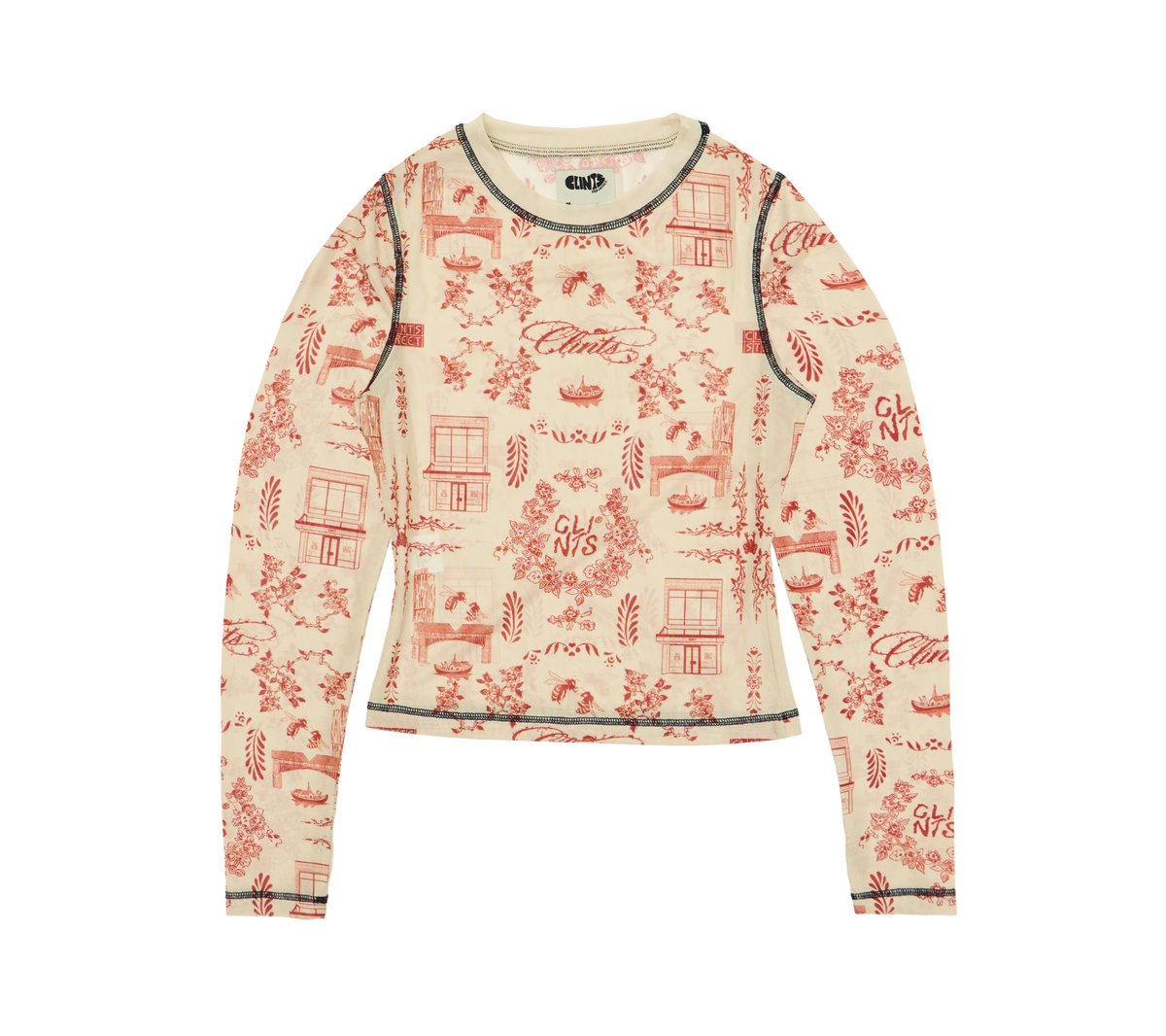 Tattoo Fine China Top - Red