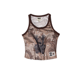 Brown Camo Tank Top