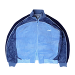 Velour Track Top - Blue