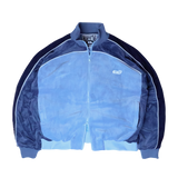 Velour Track Top - Blue