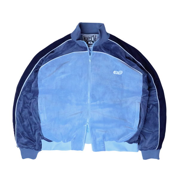 Velour Track Top - Blue