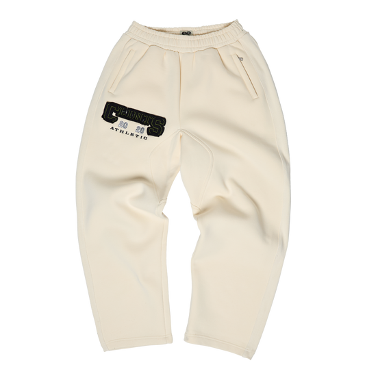Heritage Cotton Pant - (Cream/Black)
