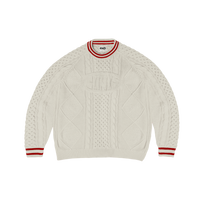 Clints Cable Knit - White