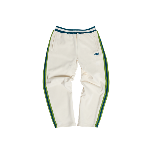 Athletic Track Pant (Green/Ivory)