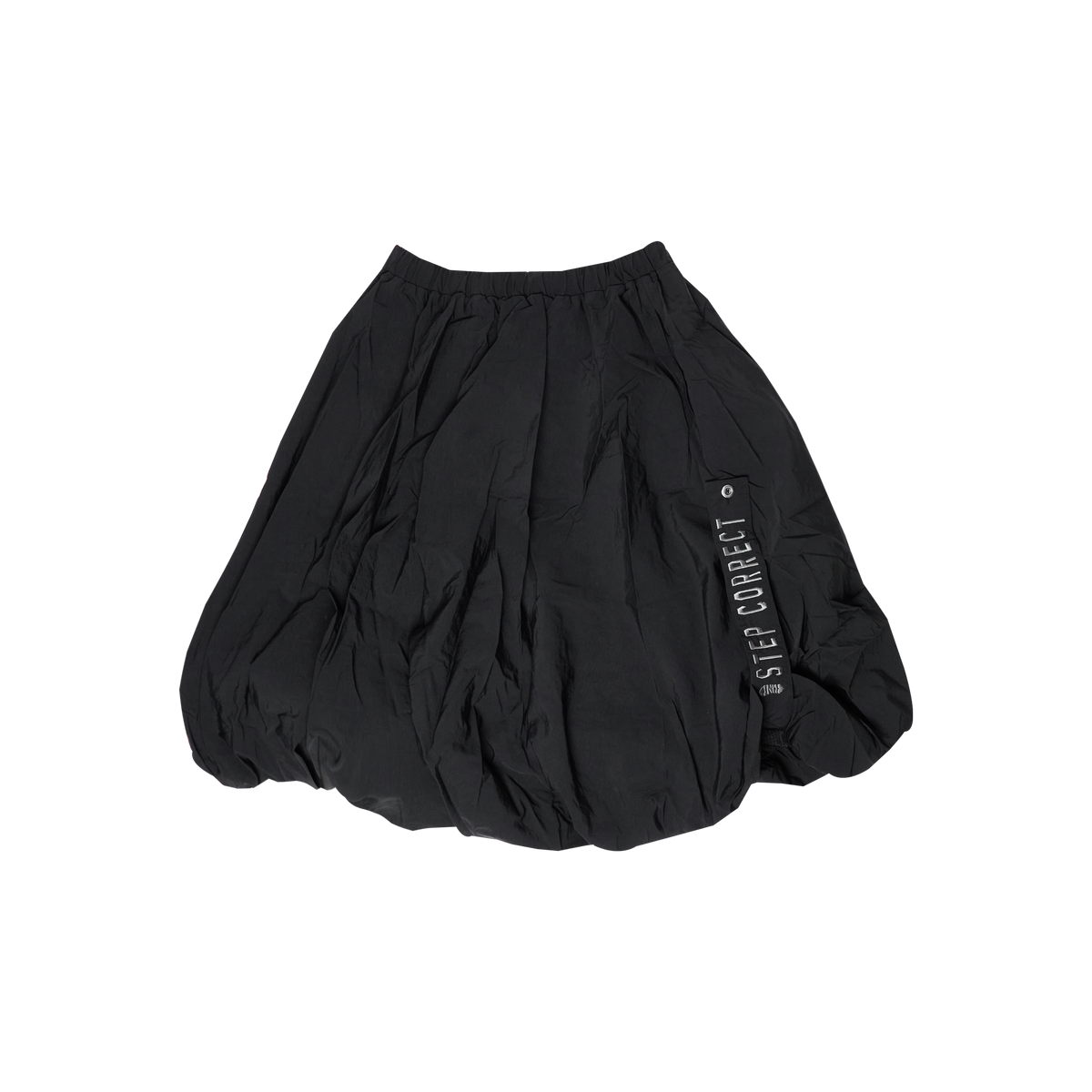 Nylon Balloon Skirt - Black