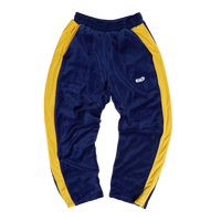 Velour track pant - Blue/yellow