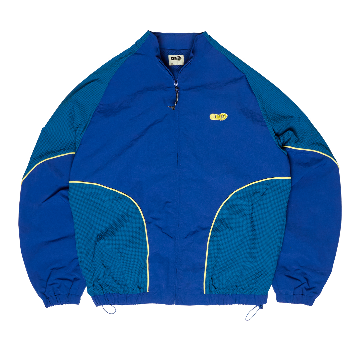 ⁠Rippled Nylon Jacket - Blue