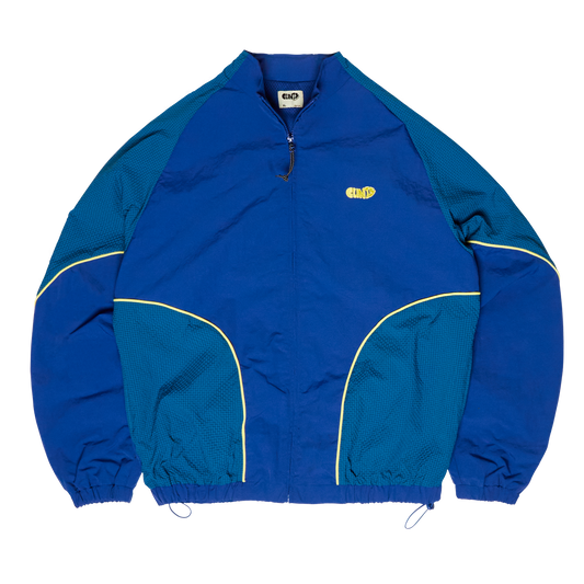 ⁠Rippled Nylon Jacket - Blue